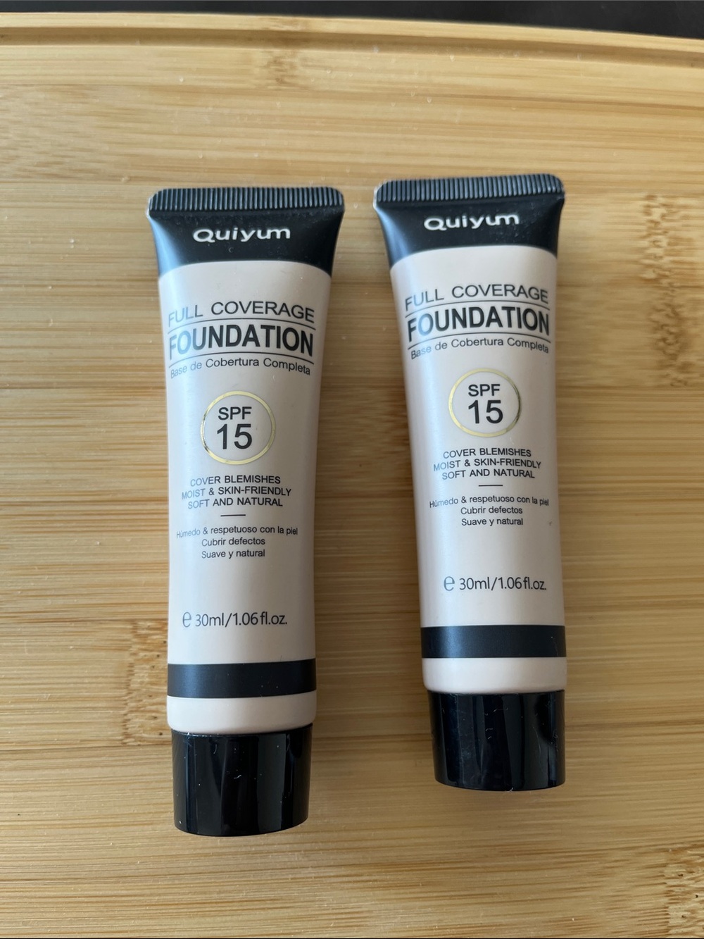 (NWT) Bundle of Two Full Coverage Foundation SPF 15 - Medium/Beige